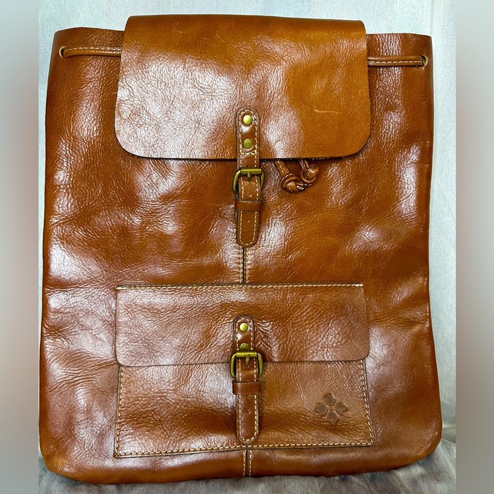 Patricia Nash Brown Leather Backpack